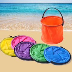 Collapsible Sand Bucket - Portable Beach and Garden Toy for Kids and Family