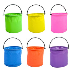 Collapsible Sand Bucket - Portable Beach and Garden Toy for Kids and Family