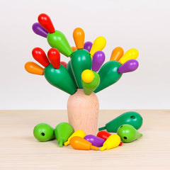 Wooden Balancing Cactus Tree